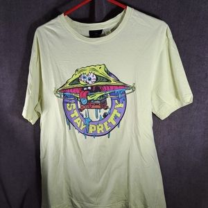 H&M SpongeBob SquarePants "Stay Pretty" Humourous Yellow Graphic Tee VG- L